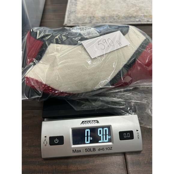 Alfred Dunner Beaded Colorblock Pullover Sweater Black Red Sz Small Petite Cozy - Picture 9 of 9